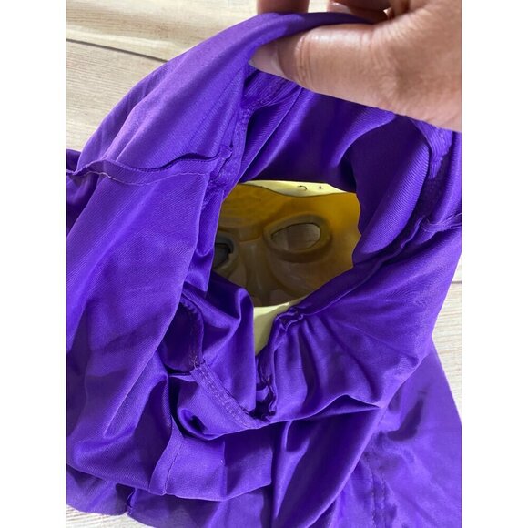 Vintage Green/Purple Space Martian Alien Hooded Mask Missing Eyes - OS - Picture 11 of 11